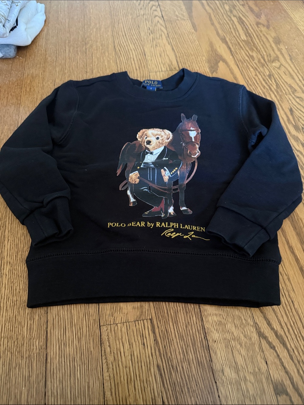 Polo by Ralph Lauren Navy Sweatshirt with Polo Bear & Horse Graphic
